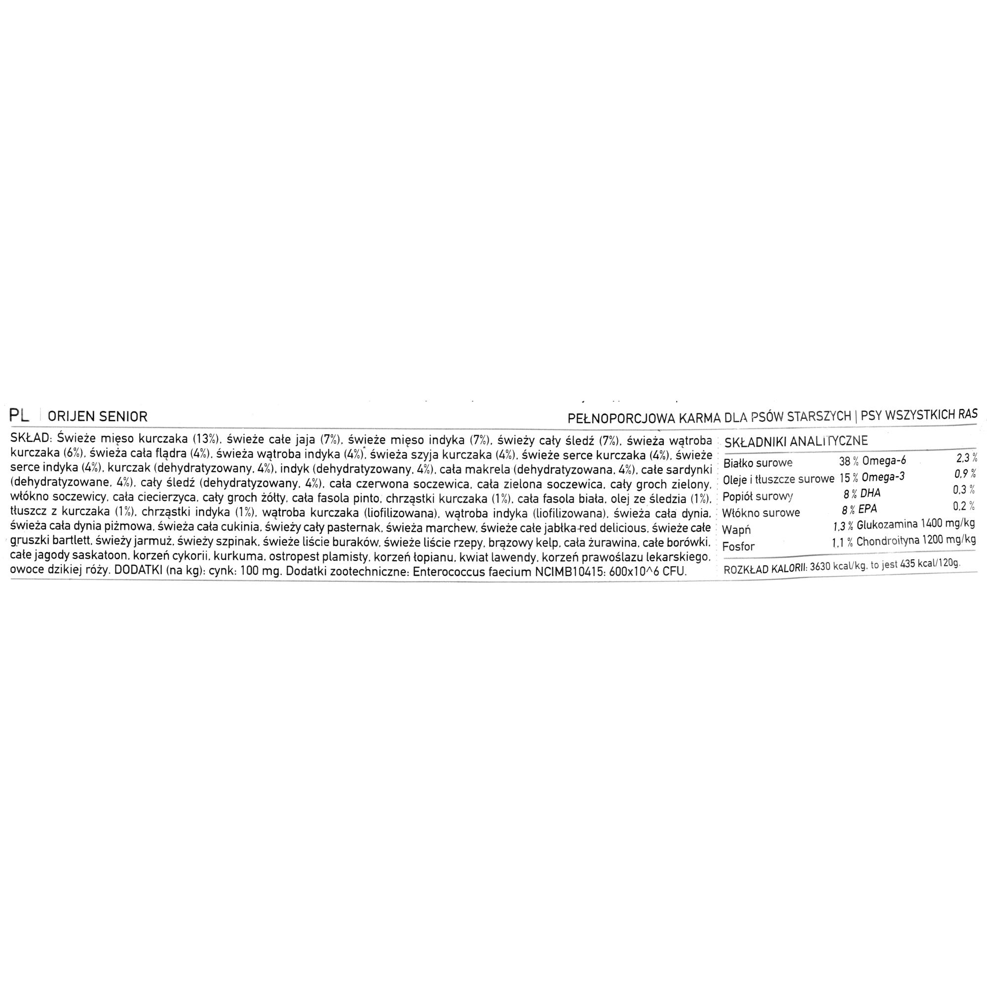 ORIJEN Dog Senior 11,4kg