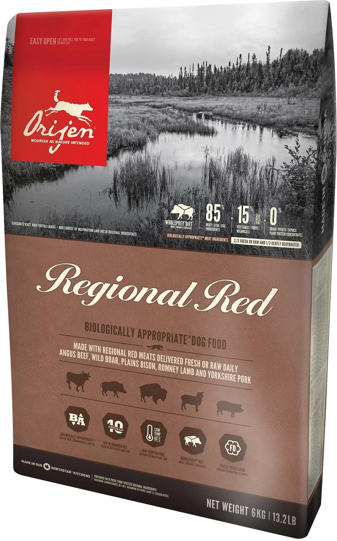 ORIJEN Dog Regional Raudona 11,4kg
