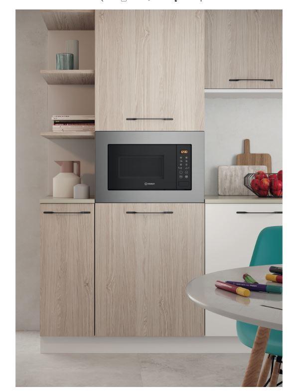 Mikrobangų krosnelė Indesit MWI 120 GX Built-in Grilis microwave 20 L ...
