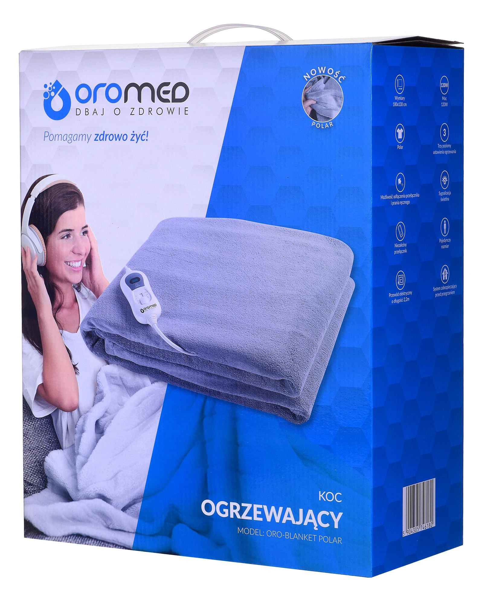 Oro-med Elektrinė Antklodė - Oromed 120w 130x180cm
