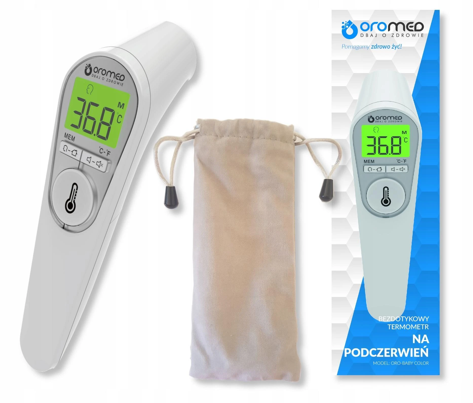 Bekontaktis termometras Oromed Oro-Baby Color