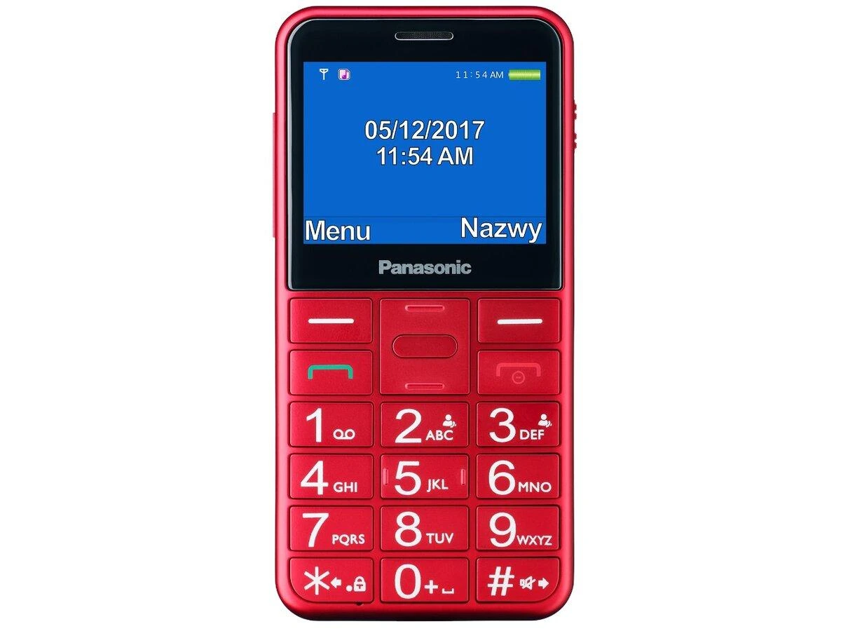 Mobilusis telefonas Panasonic KX-TU155EXBN, Raudonas