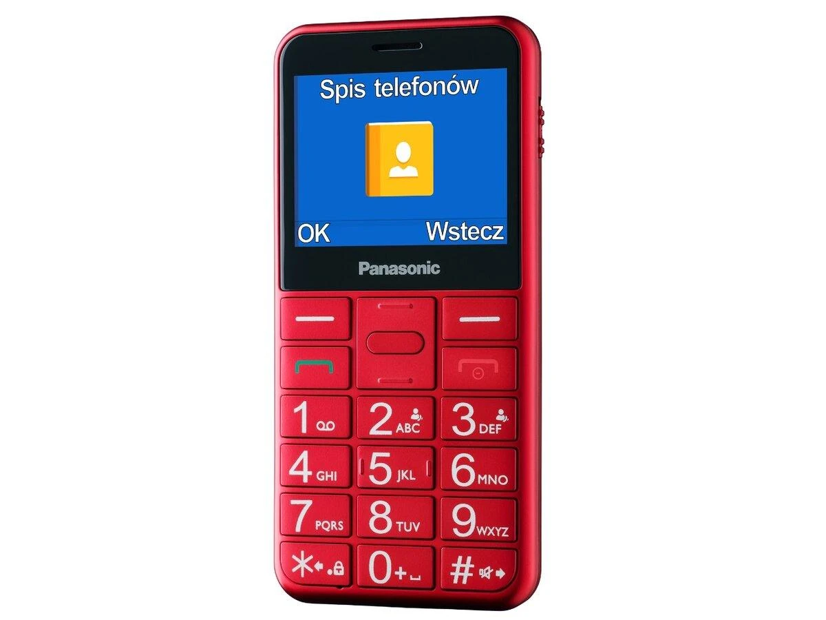 Mobilusis telefonas Panasonic KX-TU155EXBN, Raudonas