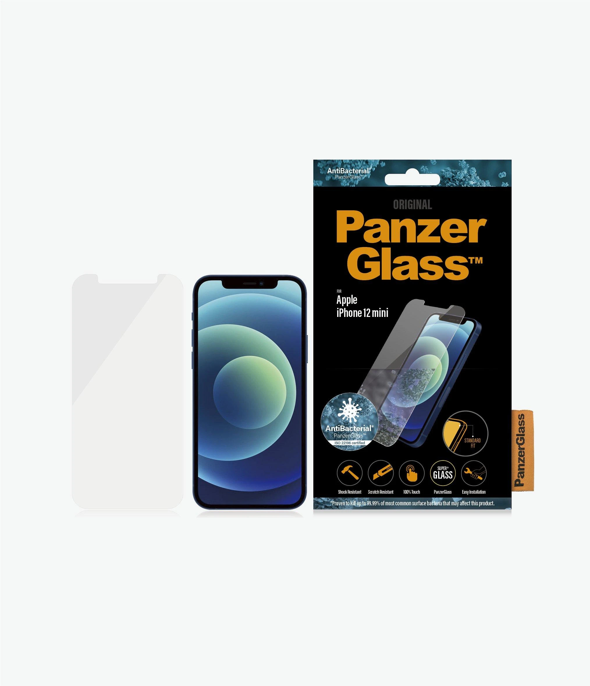 Panzer Glass PanzerGlass | Apple | Skirta iPhone 12 Mini | Stiklas | Skaidrus | Skaidri ekrano apsauga