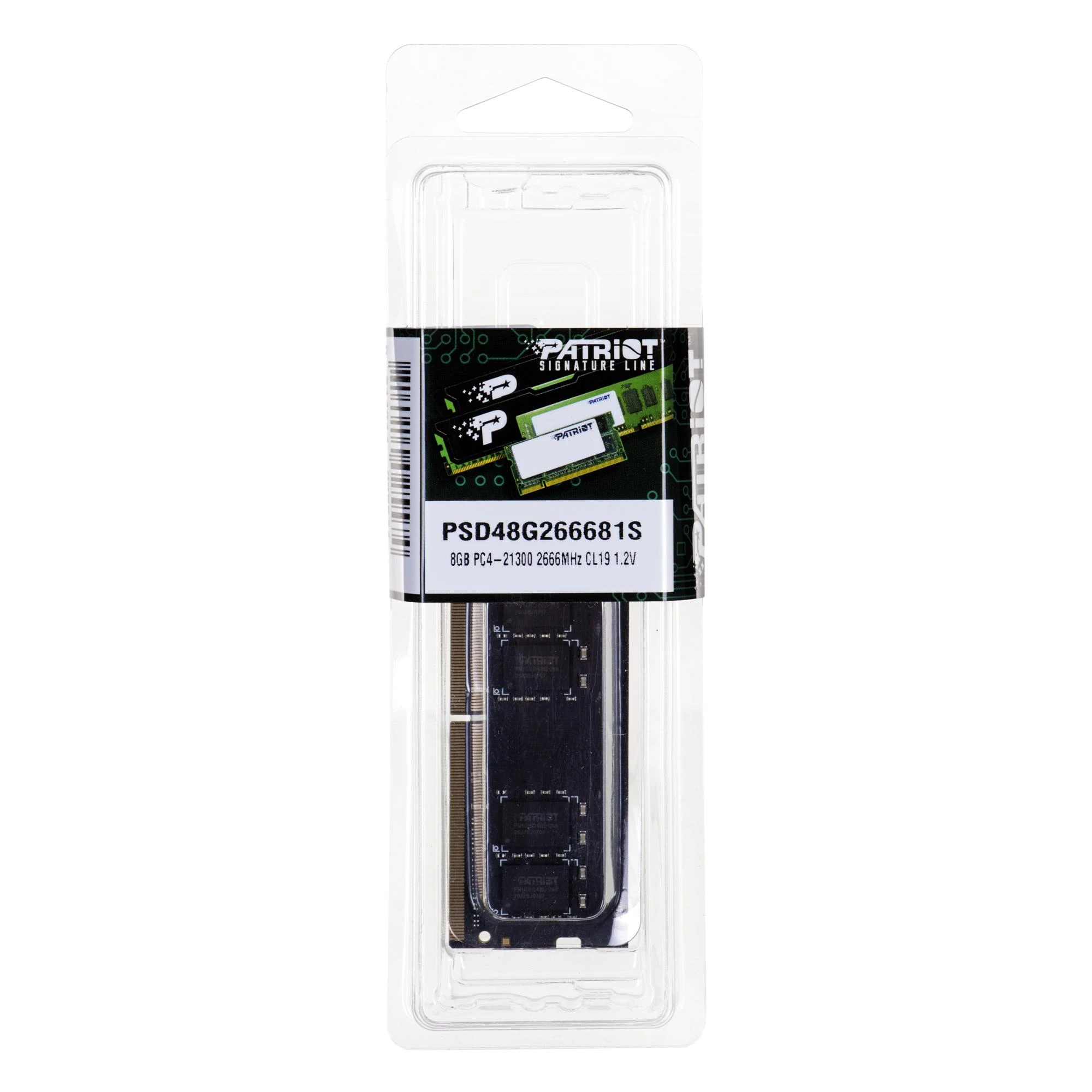 Nešiojamo kompiuterio atmintis PATRIOT DDR4 SL 8GB 2666MHZ SODIMM 1x8GB CL19