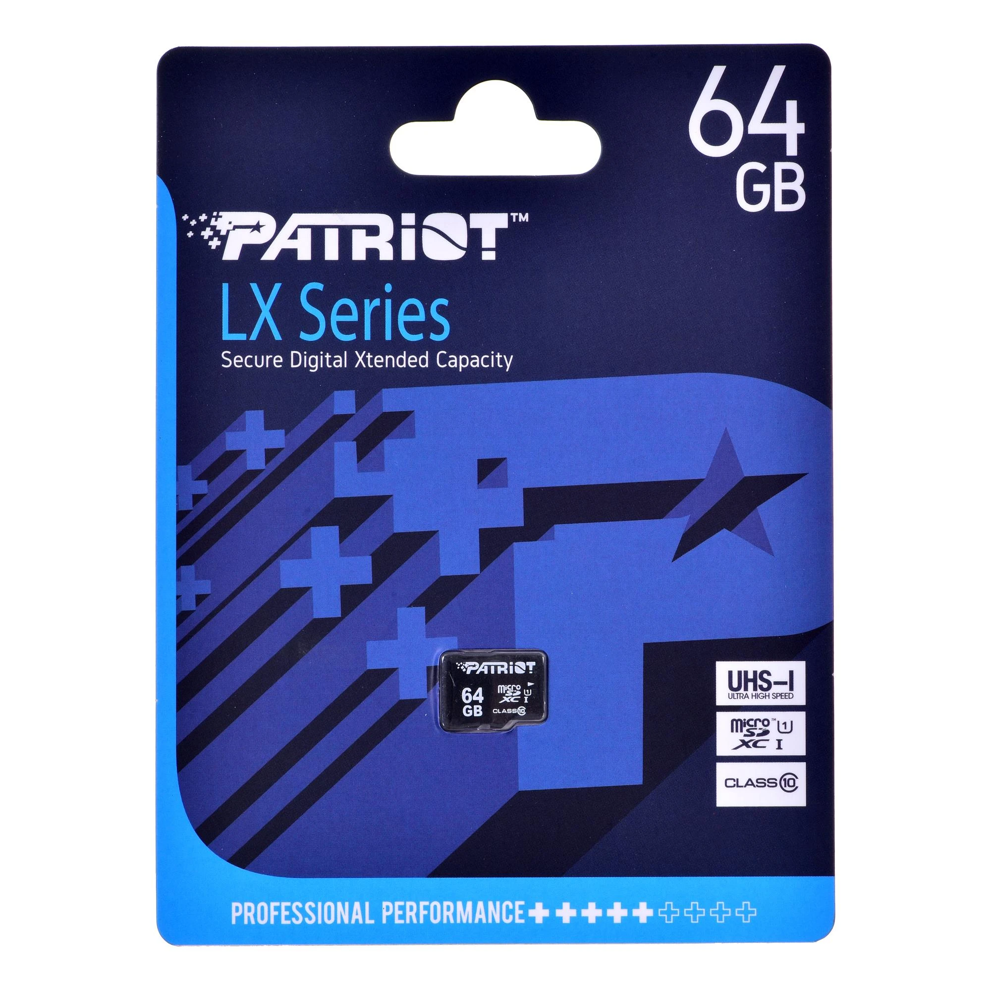 Patriot 64GB Micro SDXC pakuotė