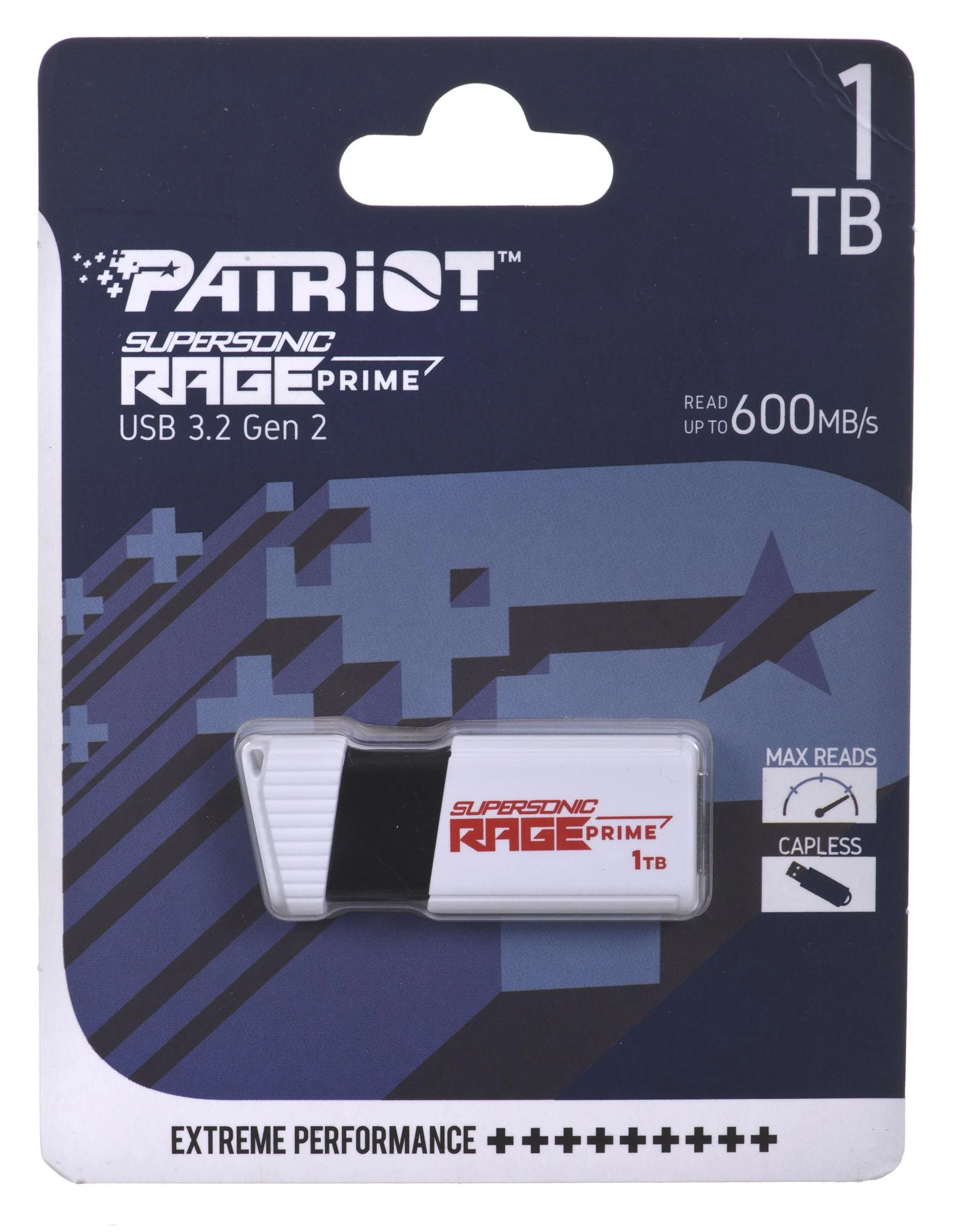 Išorinis kietasis diskas - Patriot Rage Prime, 600 MB/S, 1TB, USB 3.2, 8K IOPS