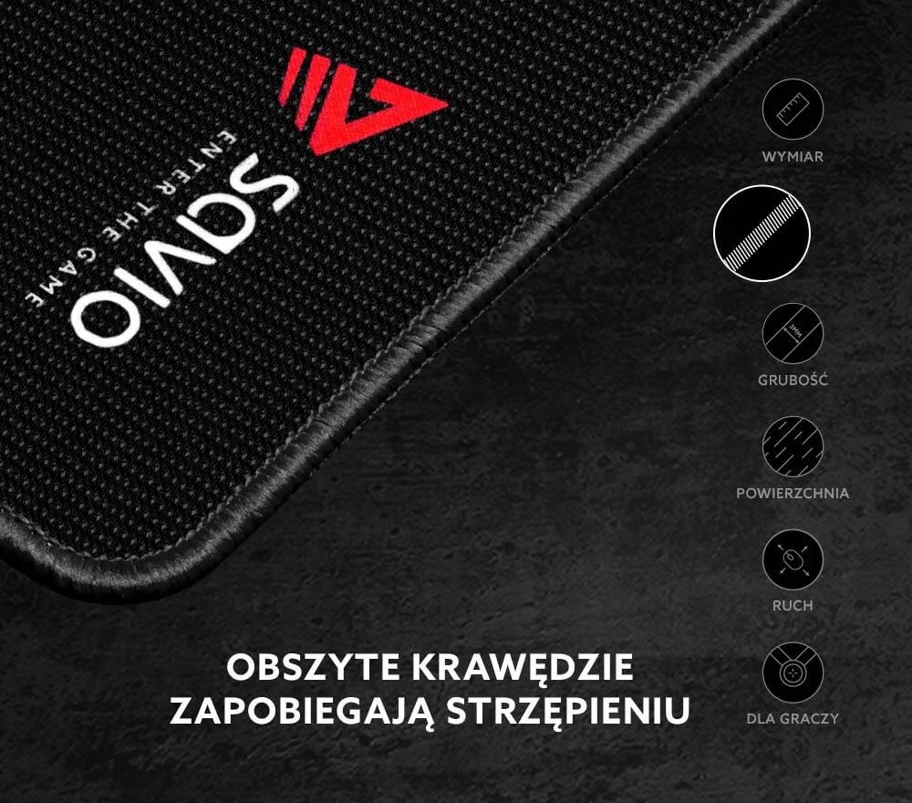 Professional Pelės kilimėlis žaidimams Savio Precision Control XL