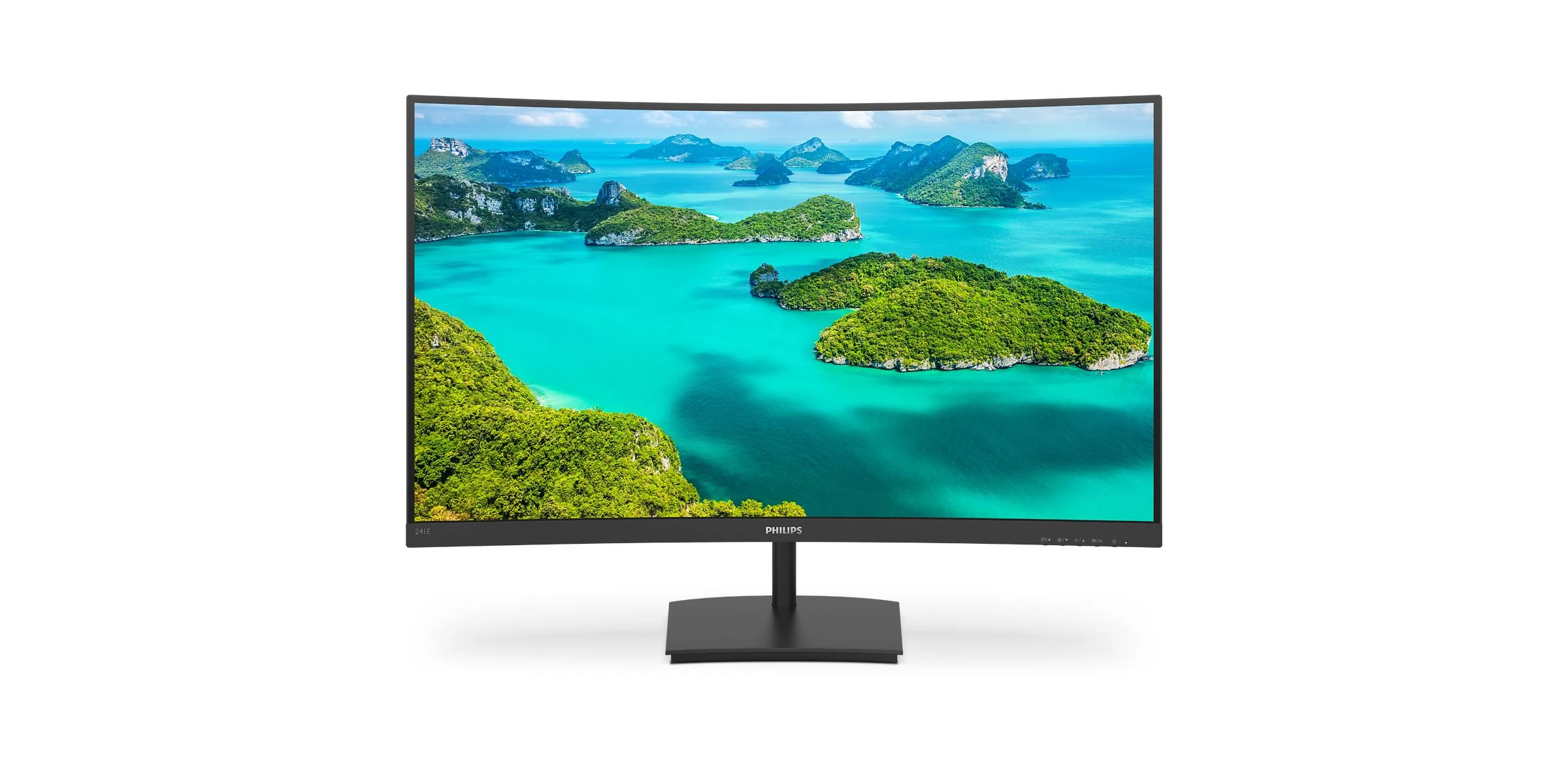 Monitorius Philips 241E1SC/00 23.6", Juodos spalvos