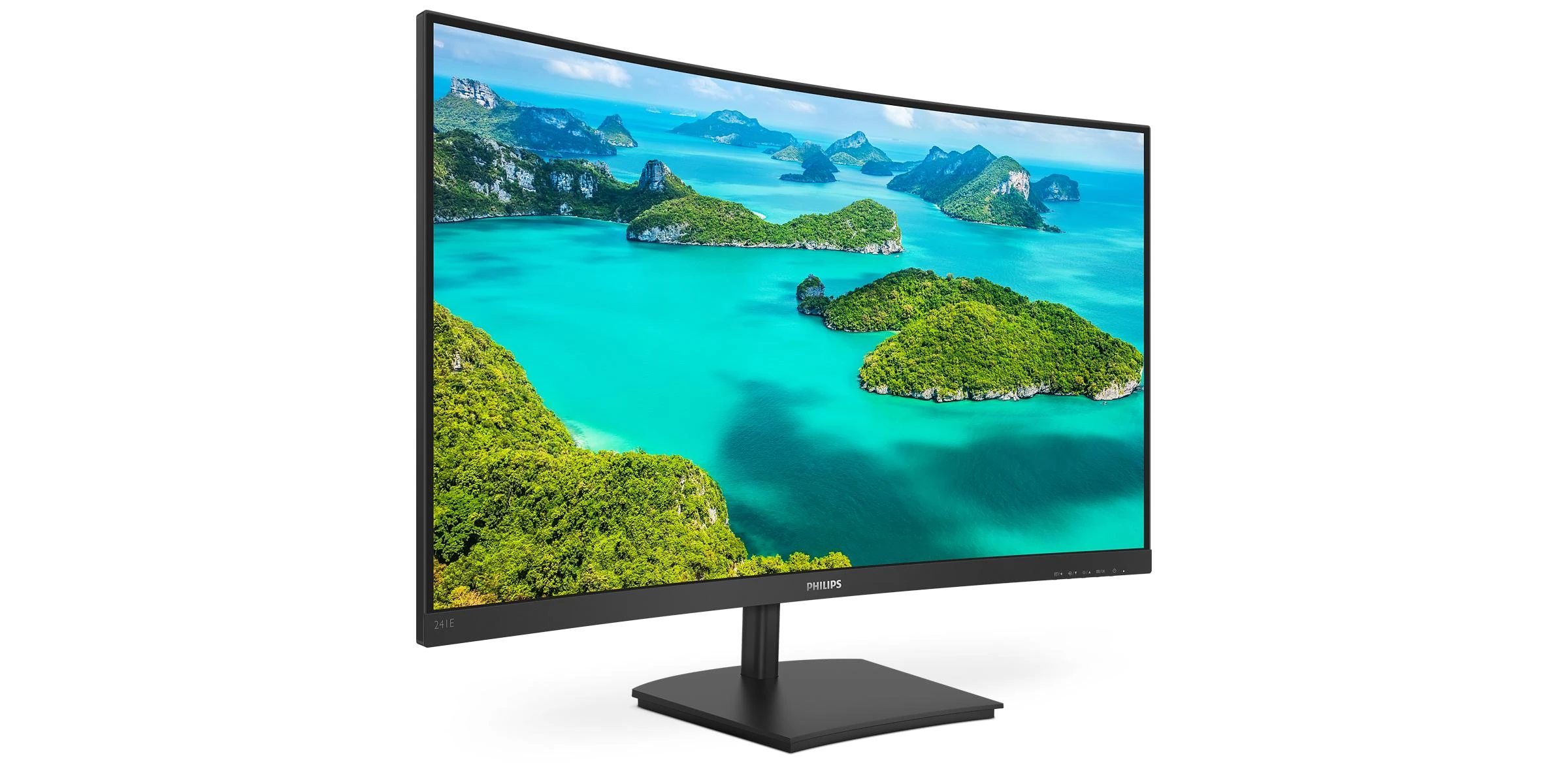 Monitorius Philips 241E1SC/00 23.6", Juodos spalvos