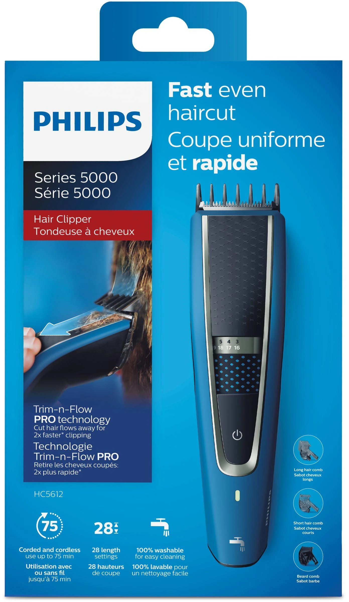 PHILIPS kirpimo mašinėlių serija 5000 HC5612