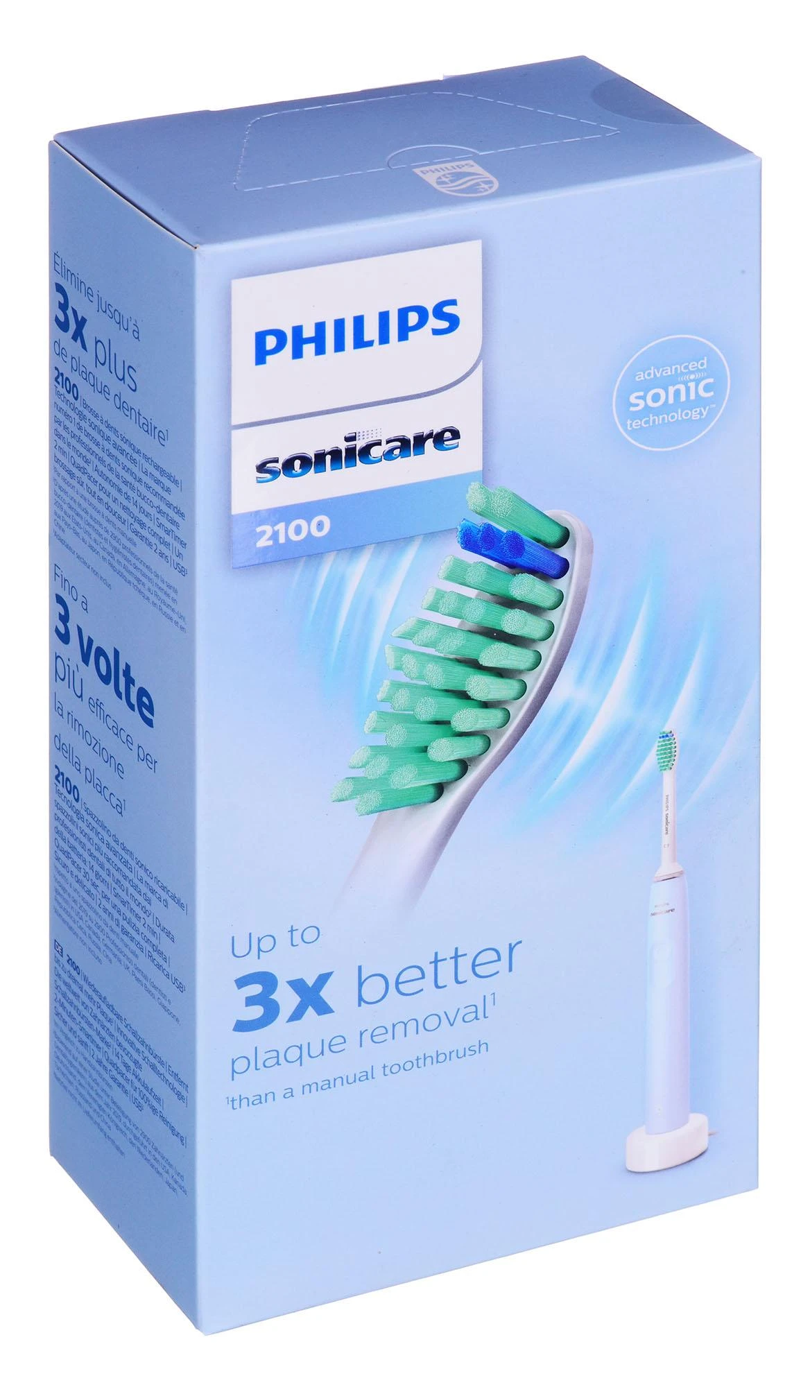 Philips Sonicare 2100 Series Sonic elektrinis dantų šepetėlis HX3651/12