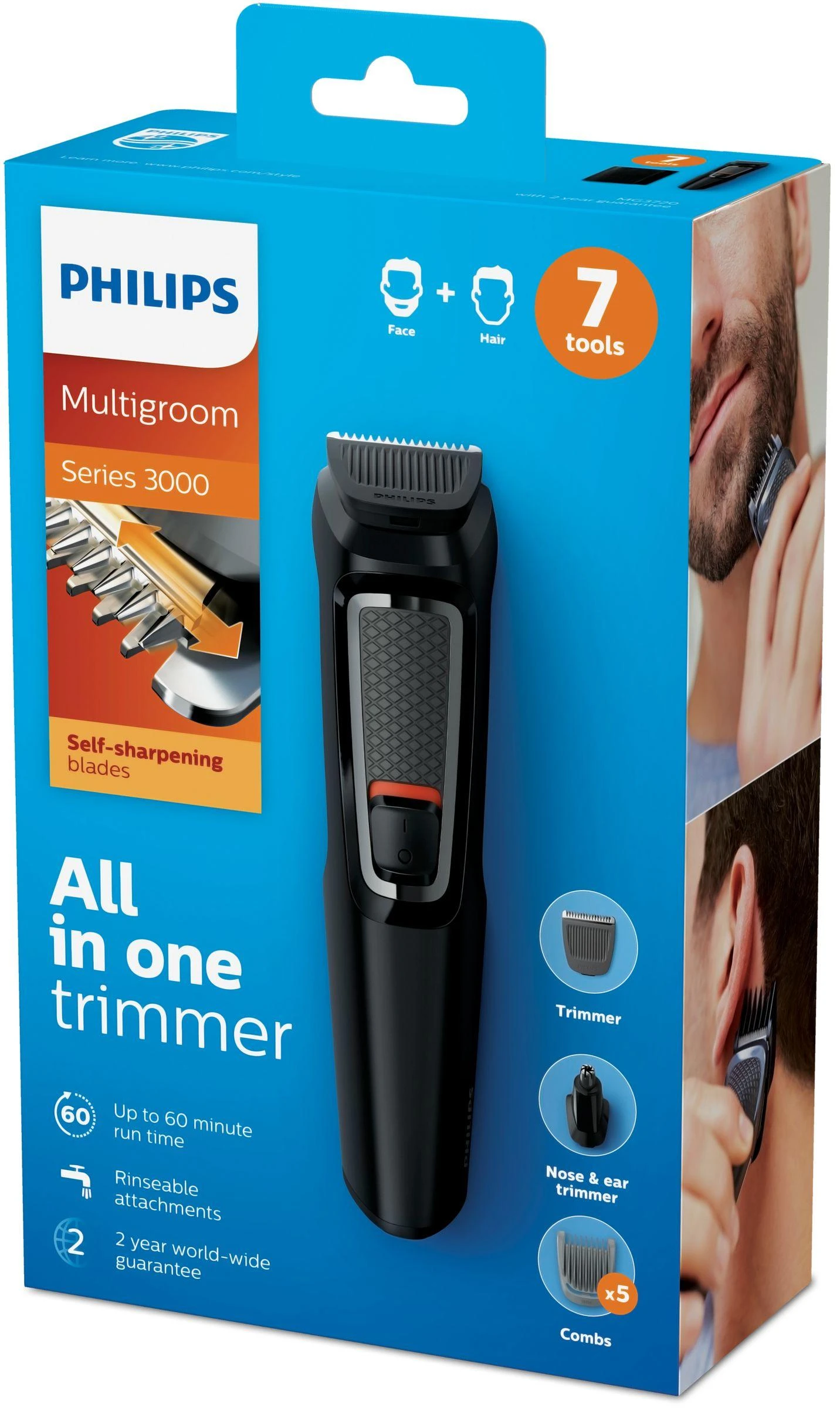 Barzdaskutė PHILIPS MULTIGROOM 3000 SERIES, 7-IN-1