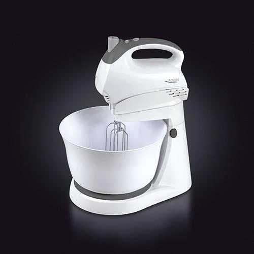 Virtuvinis kombainas Adler | Mixer | AD 4202 | Mixer with bowl | 300 W | Greičių skaičius 5 | Turbo mode | Baltas