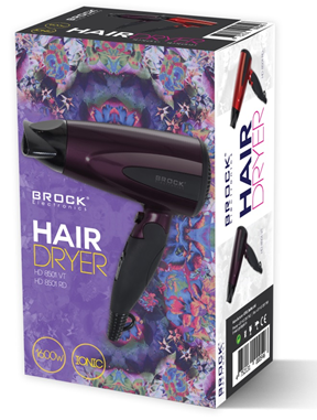 Džiovintuvas Brock Plaukų džiovintuvas HD8501RD Brock