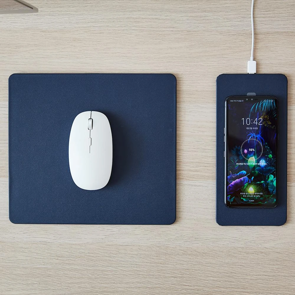 POUT HANDS3 SPLIT - Splitted Pelės kilimėlis with high-speed charging, dark mėlynas