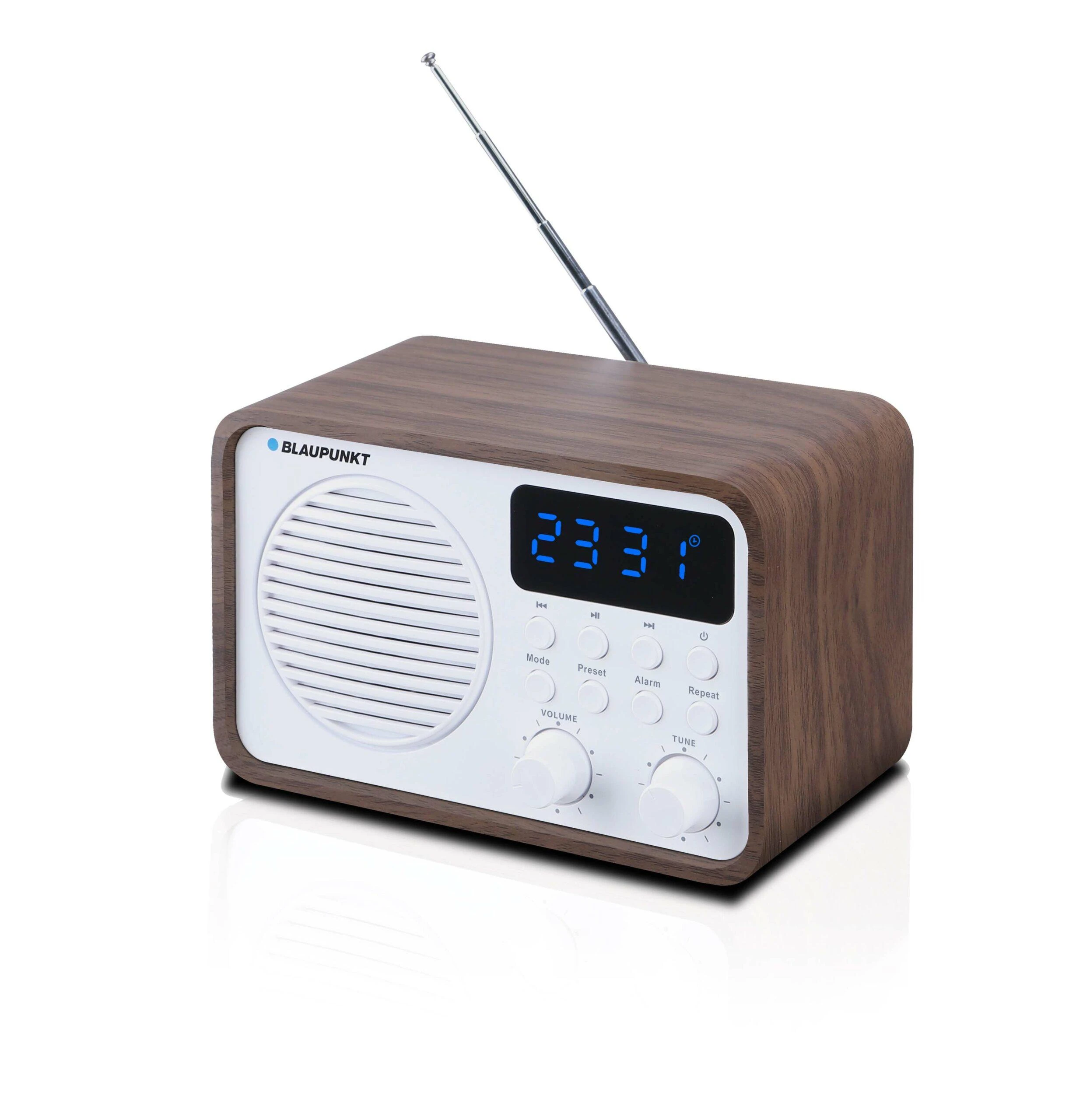 Nešiojama Radijo Stotis - Blaupunkt PP7BT Bluetooth USB Žadintuvas Ruda/Balta