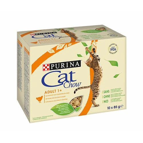 Purina Nestle Drėgnas Kačių Maistas - PURINA Cat Chow Vištiena Ir Cukinija 10x85g