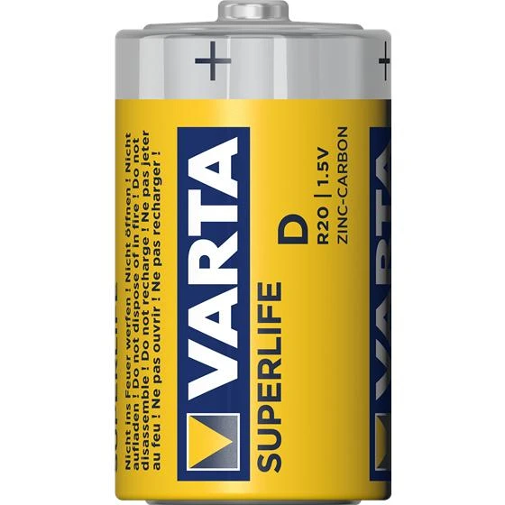 Varta R20 D buitinė baterija Cinko anglis