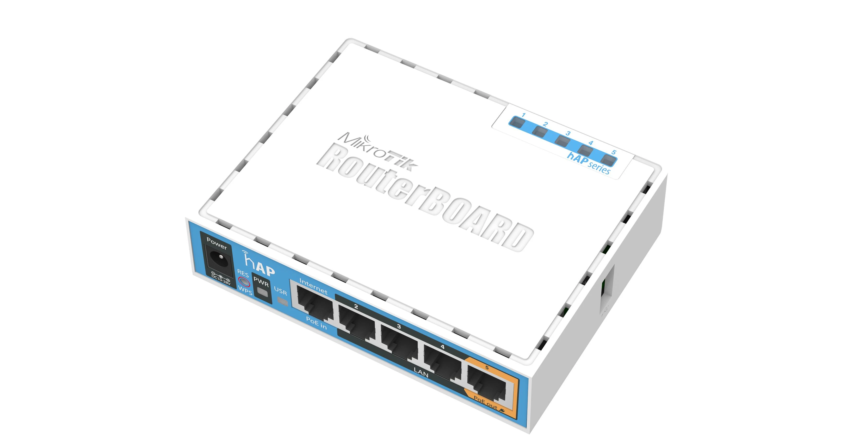 MIKROTIK RB951Ui-2nD hAP prieigos taškas 2.4GHz 5x RJ45 100Mb/s
