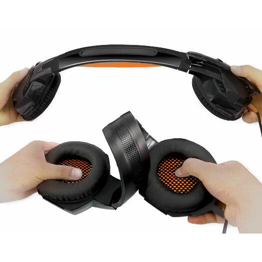 Ausinės REAL-EL GDX-7700 SURROUND 7 juodos spalvos, SURROUND 7.1