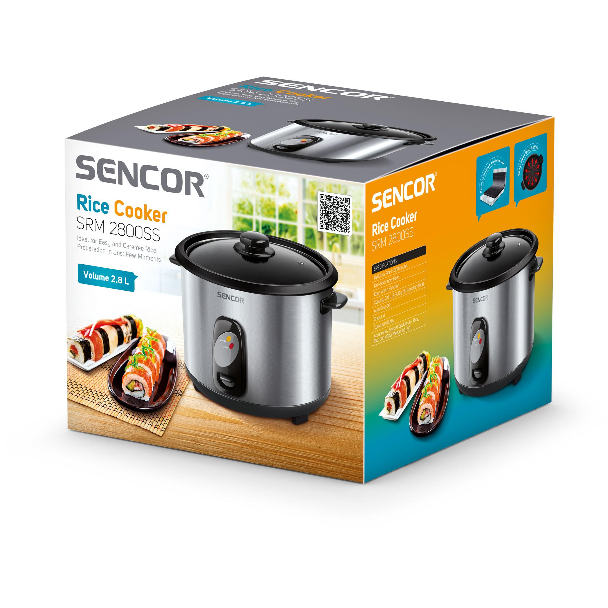 Ryžių virimo puodas Sencor SRM 2800 SS 2.8L, 1000W