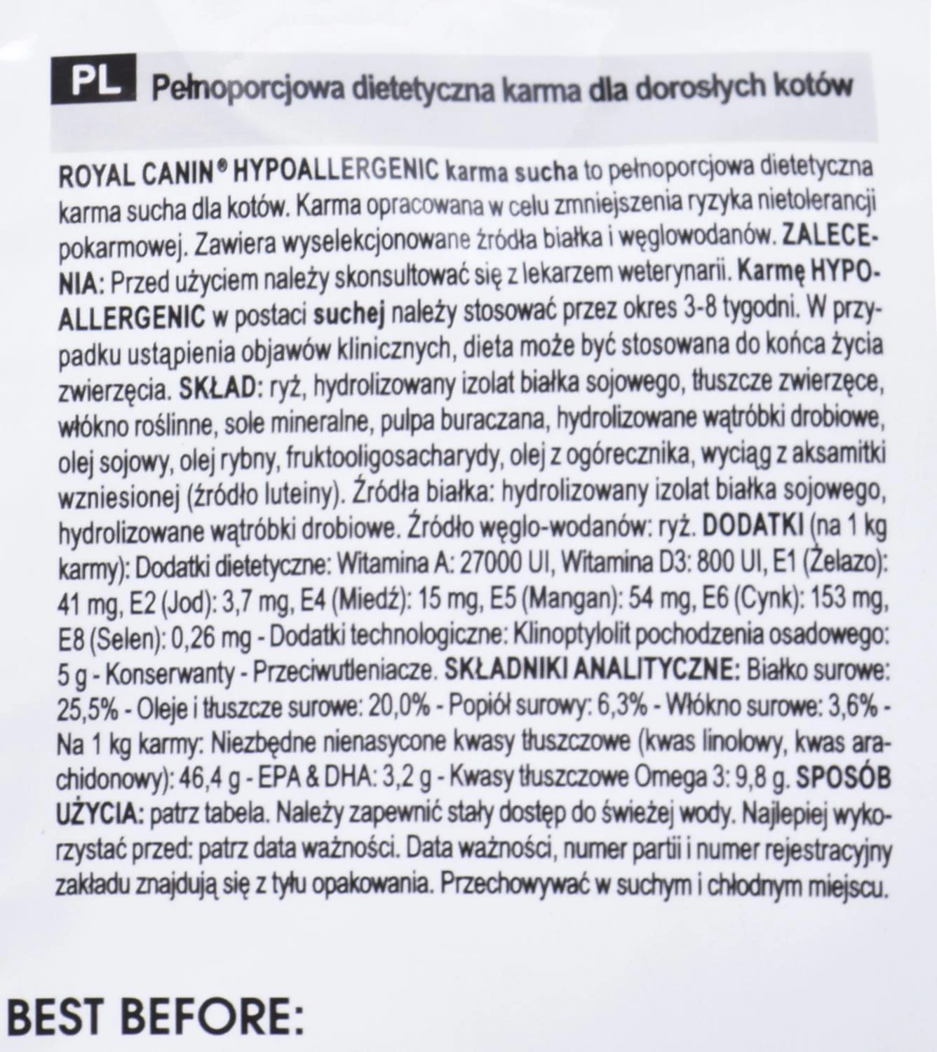 Royal Canin Royal Vet Cat 400g Hipoalerginis Dr25
