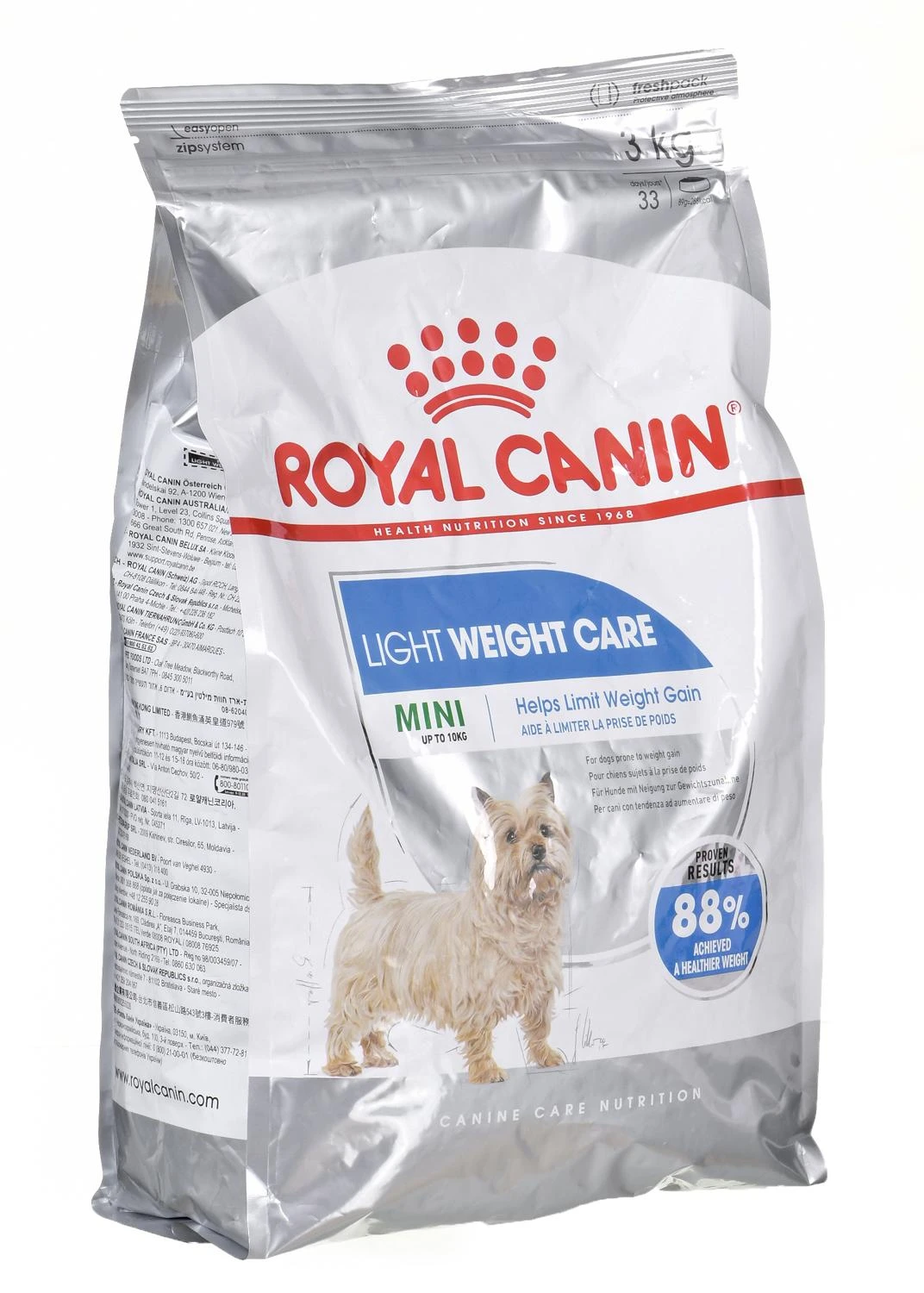 Royal Canin Mini Light Weight Care sausas maistas suaugusiems šunims, mažoms veislems su tendencją antsvoriui 3kg