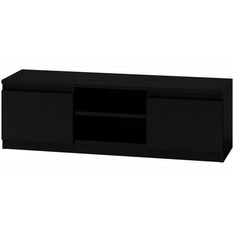TV staliukas Top E Shop Televizoriaus Staliukas - Topeshop RTV120 CZAR, 2 lentynos, juodas