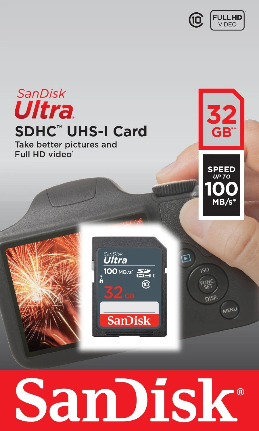 Atminties Kortelė - SanDisk Ultra 32GB UHS-I Klasė 10, Juoda