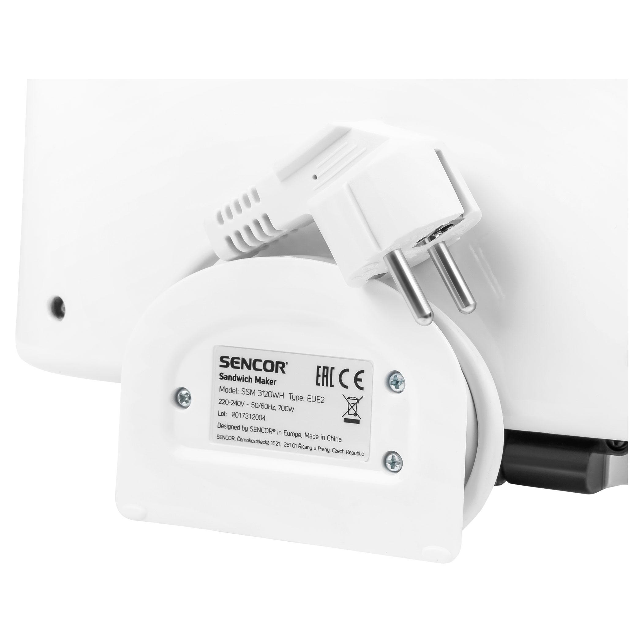 Sumuštinių keptuvas Sumuštinių keptuvė Sencor SSM3120WH d:6