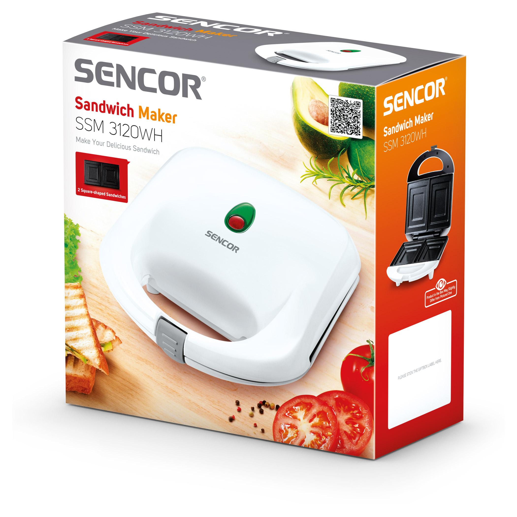 Sumuštinių keptuvas Sumuštinių keptuvė Sencor SSM3120WH d:6