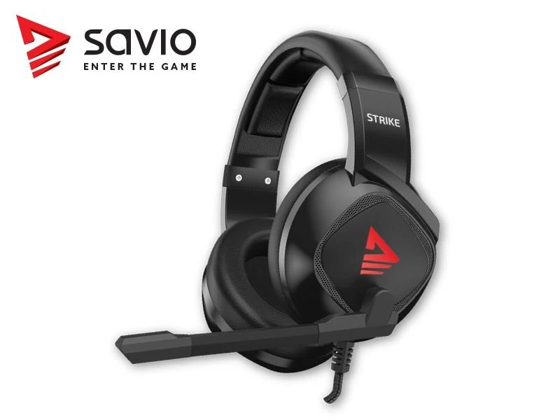 Žaidimų ausinės Savio STRIKE Jack 2 x 3.5mm + USB