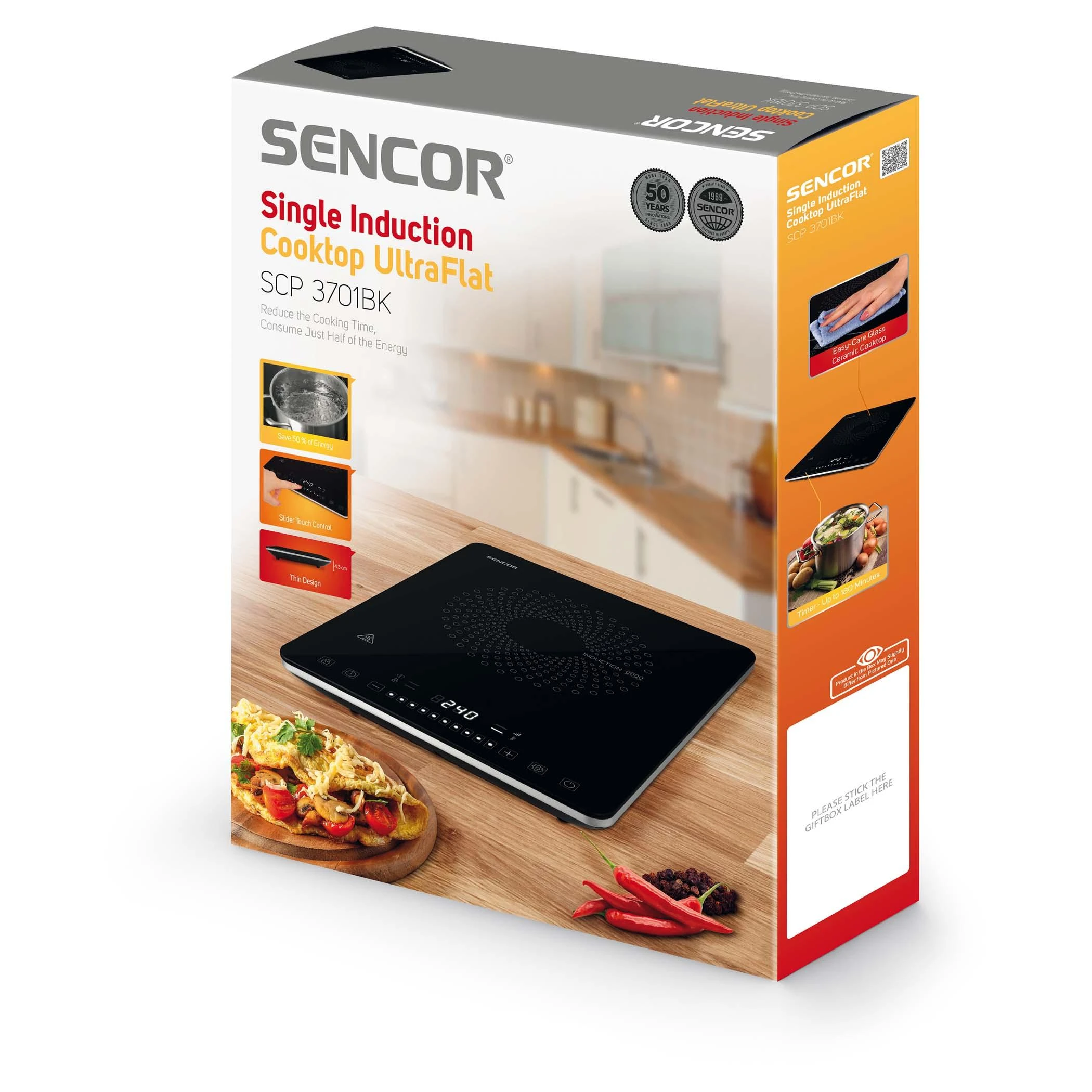 Kaitlentė VIRYKLĖ INDUKCINĖ SCP 3701BK SENCOR