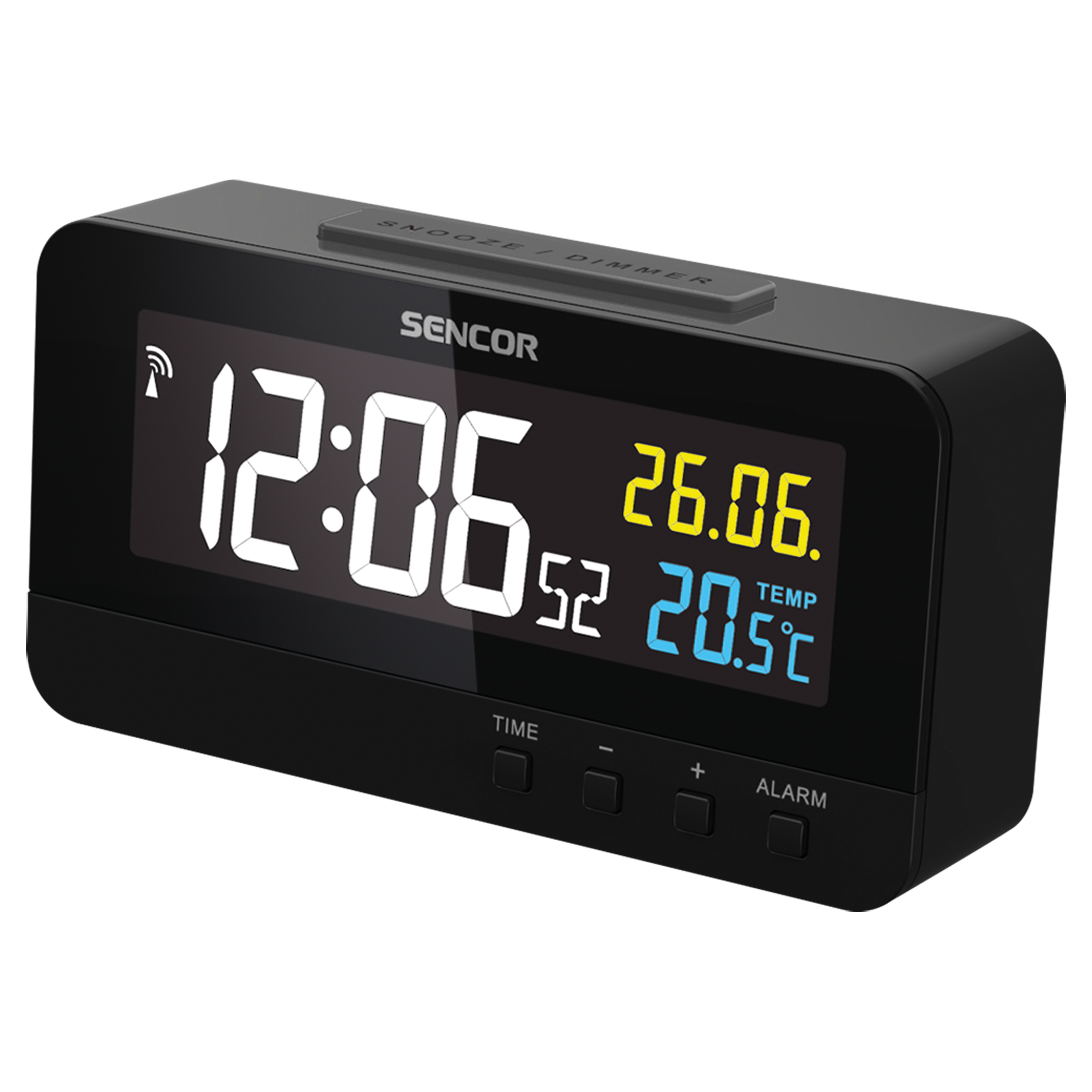Sencor SDC 4800 B Digital Alarm Clock Žema kaina Varle.lt
