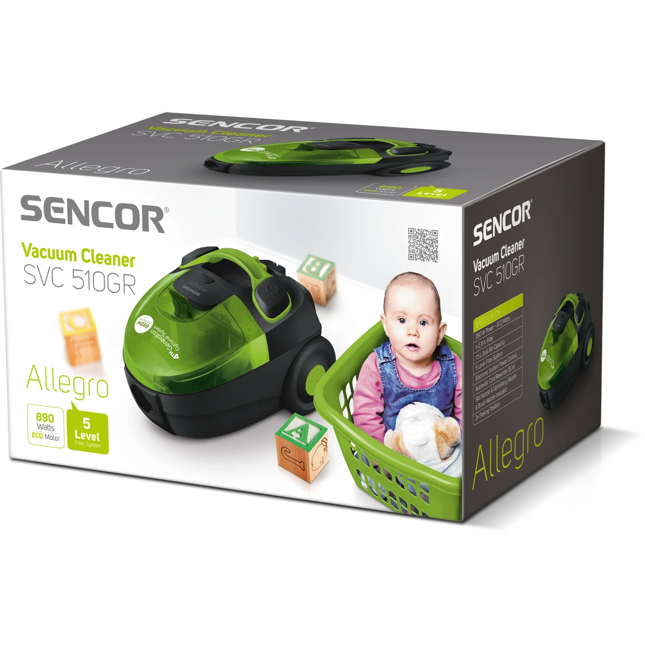 Dulkių siurblys SENCOR - SVC 510GR - EUE2
