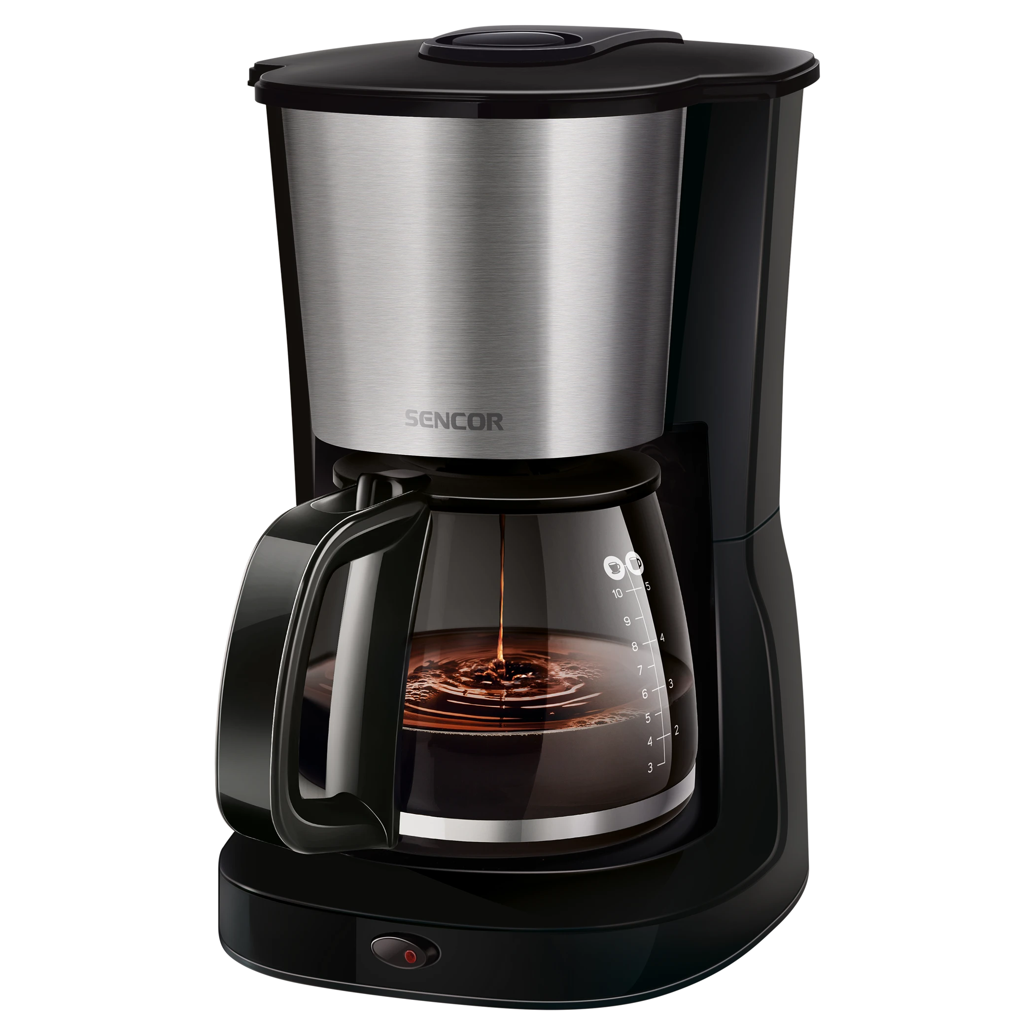 Kavos aparatas SENCOR Coffe Maker, 1000W, 1.25l, 10-12 puodelių
