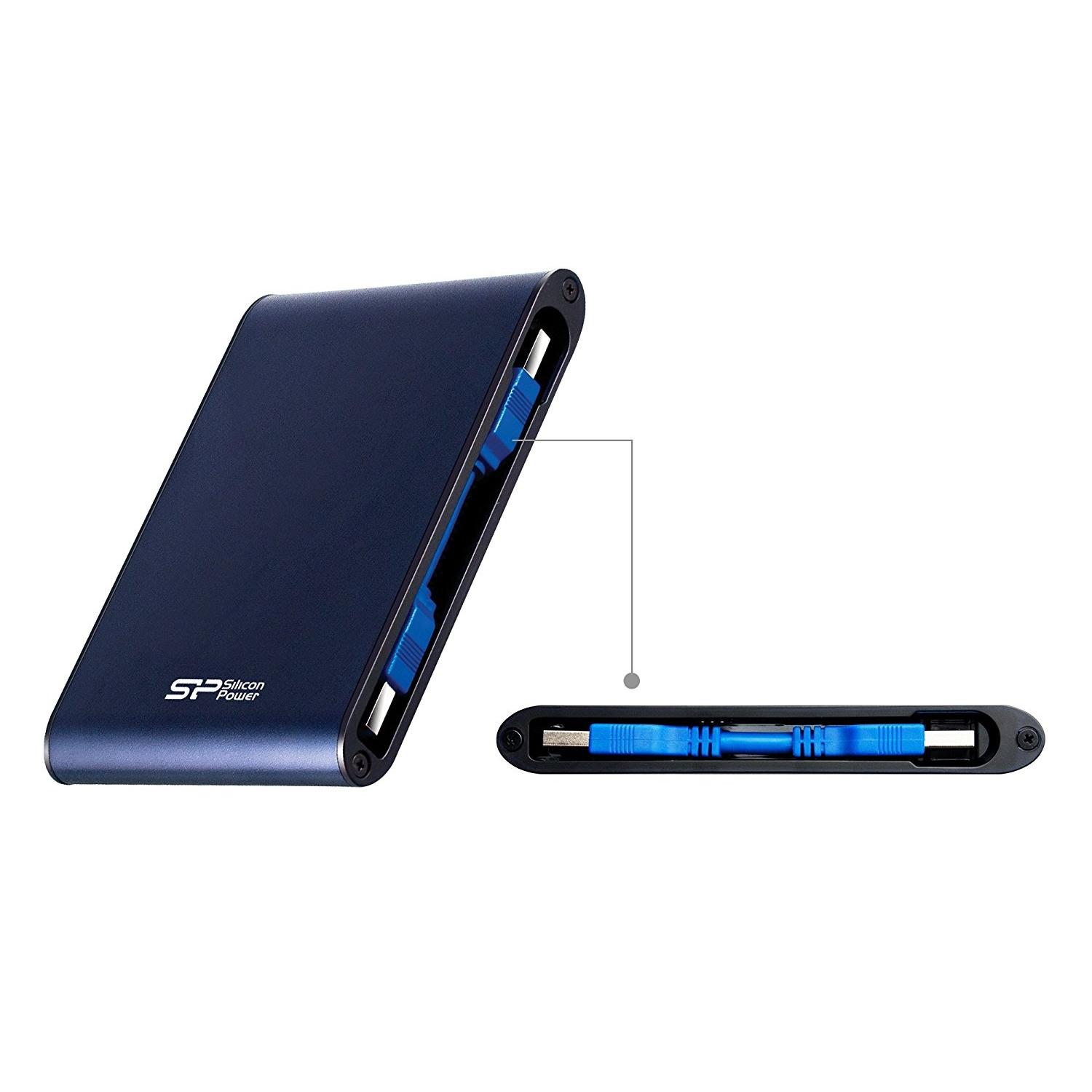 Kietasis diskas Silicon Power Armor A80 1TB 2.5 ", USB 3.0, Mėlyna