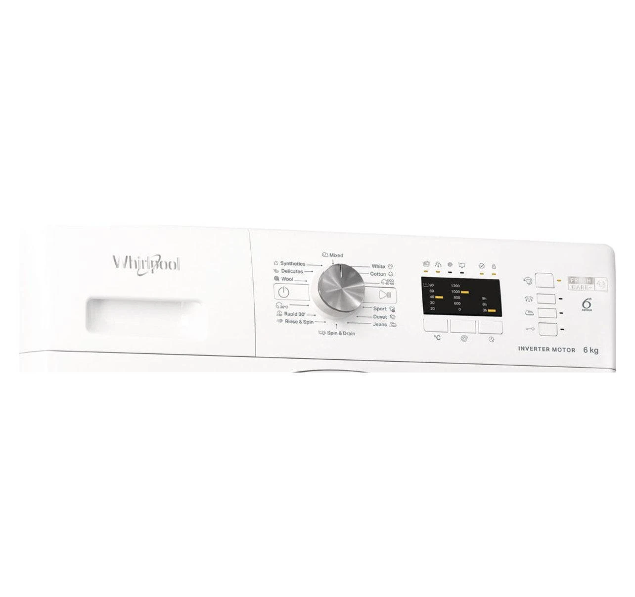 Priekinio Pakrovimo Skalbimo Mašina - Whirlpool 6 Kg 1200 Aps./min, Balta