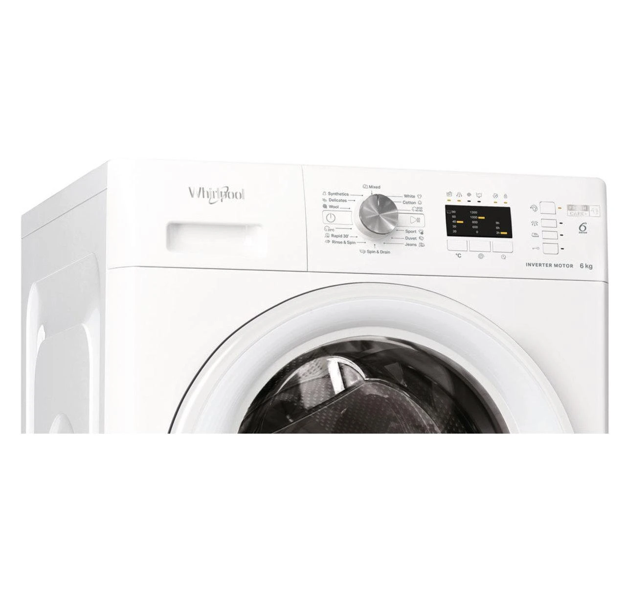 Priekinio Pakrovimo Skalbimo Mašina - Whirlpool 6 Kg 1200 Aps./min, Balta