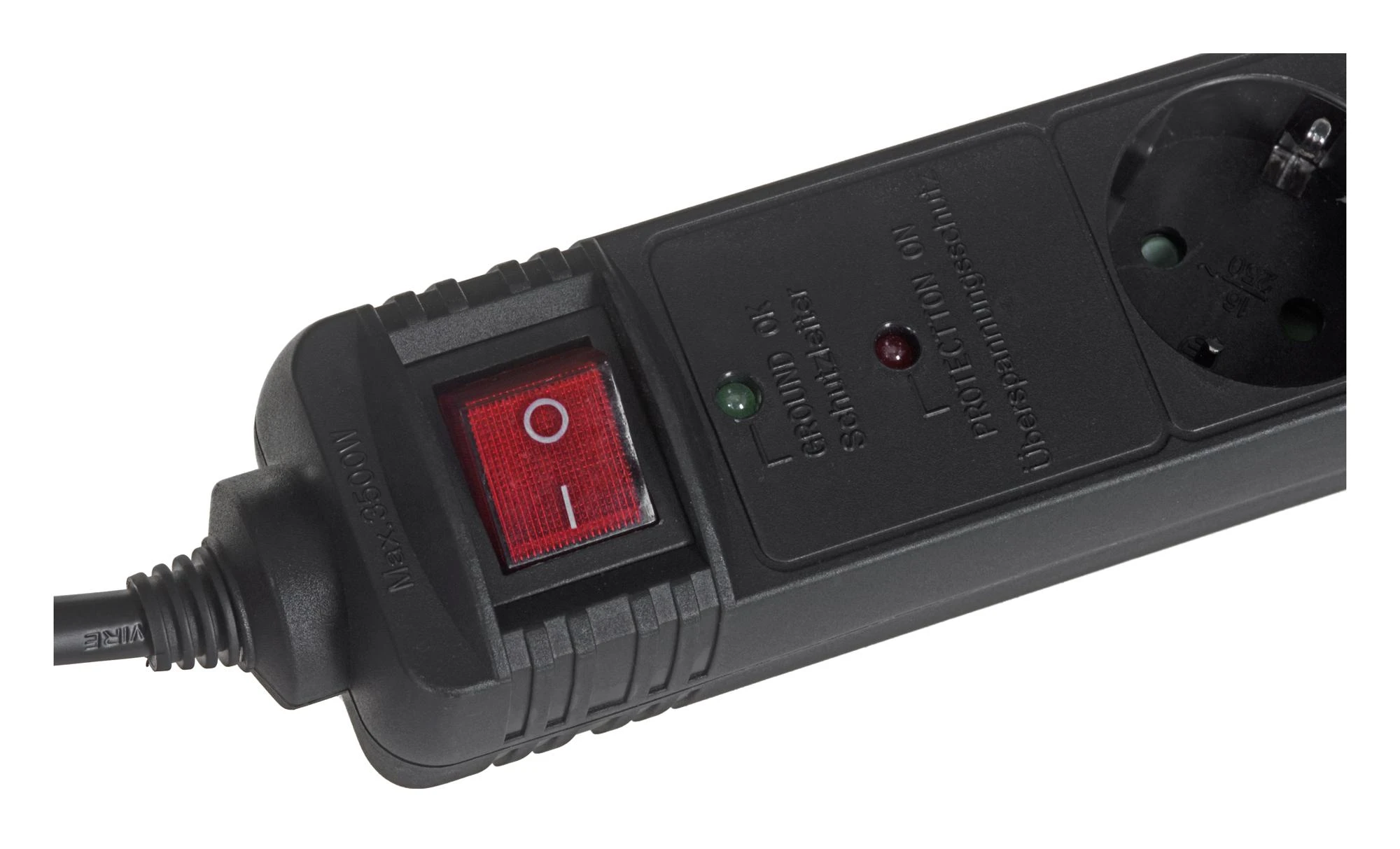 Gembird EnerGenie | Surge Protector SPG5-C-15/ 4.5 m/ 5 Sockets/ Juodas