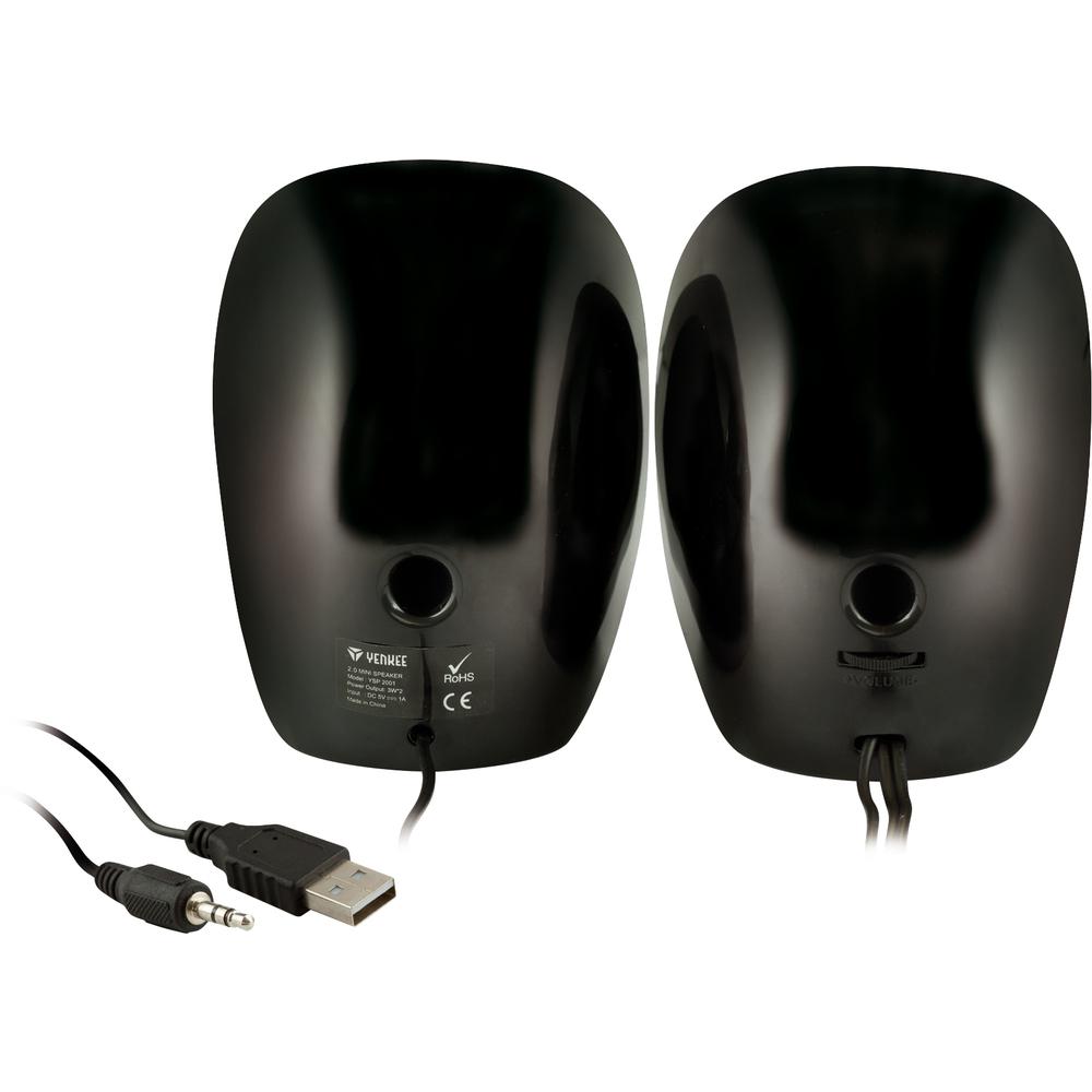 Kompiuterio kolonėlės YSP 2001BK USB2.0 garsiakalbiai juoda YENKEE