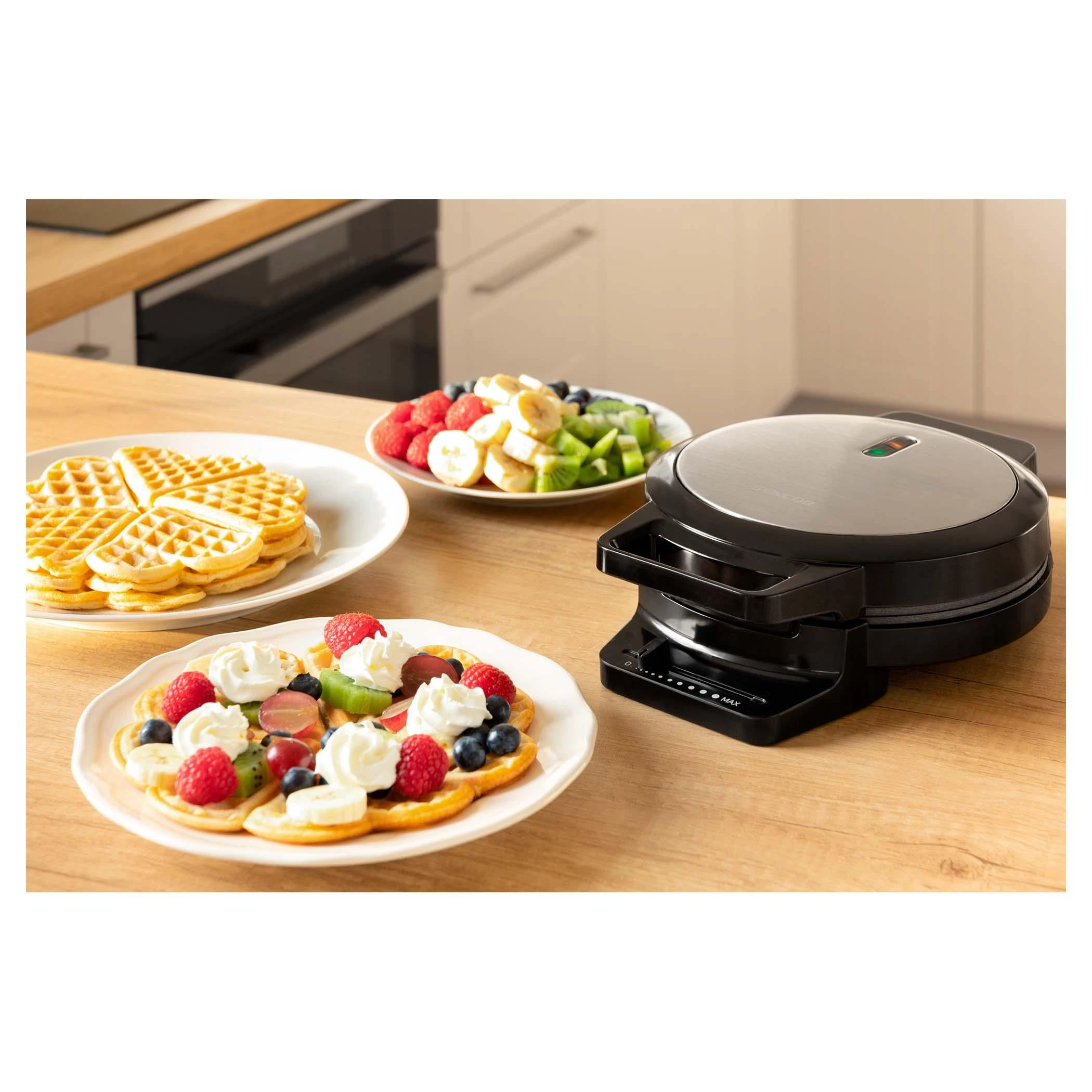 Vaflinė Sencor čirvinių blynų keptuvė SWF1010BK,1000W