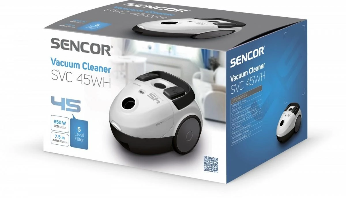 Sencor dulkių siurblys SVC 45WH-EUE3