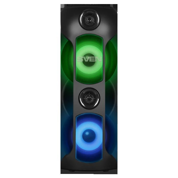 Garsiakalbis SVEN PS-720, juodas (80W, TWS, Bluetooth, FM, USB, Micro SD, LED ekranas, 4400mA*h)