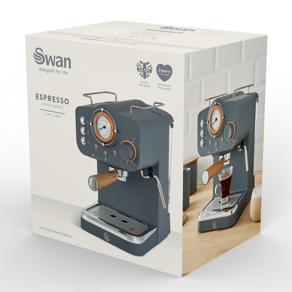 Swan Nordic Manual Espresso Kavos aparatas 1.2 L, modelis SK22110GRYN