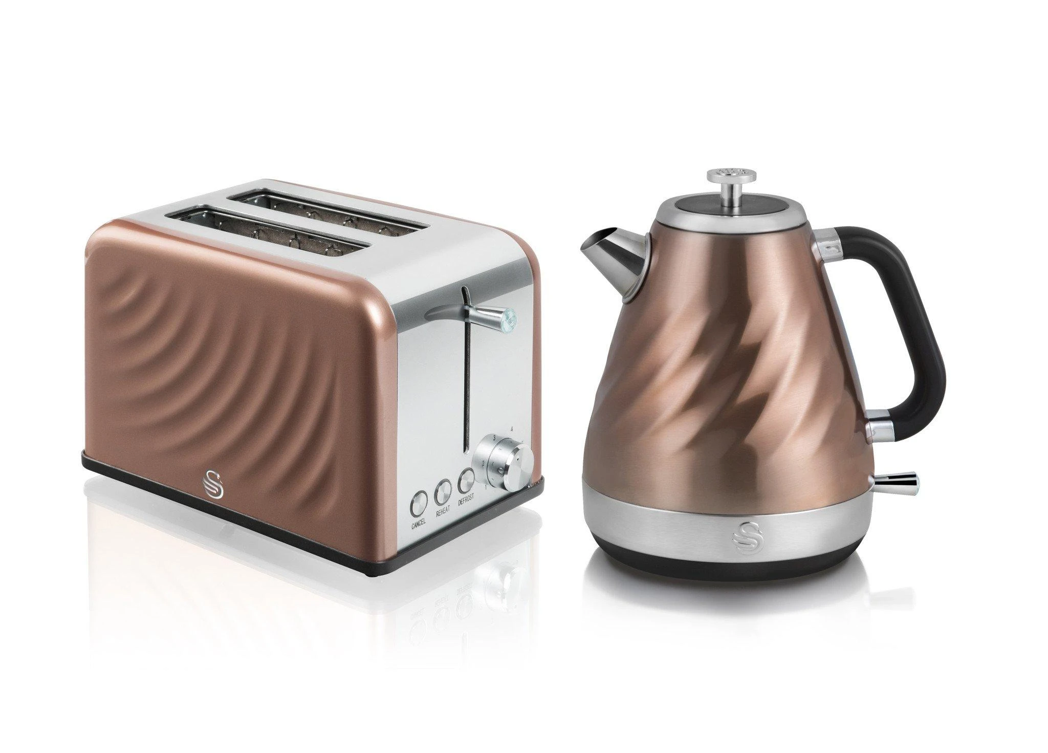 Virdulys elektrinis Swan COPPER SK37010TWN (2200 W 1.6l, ruda spalva)
