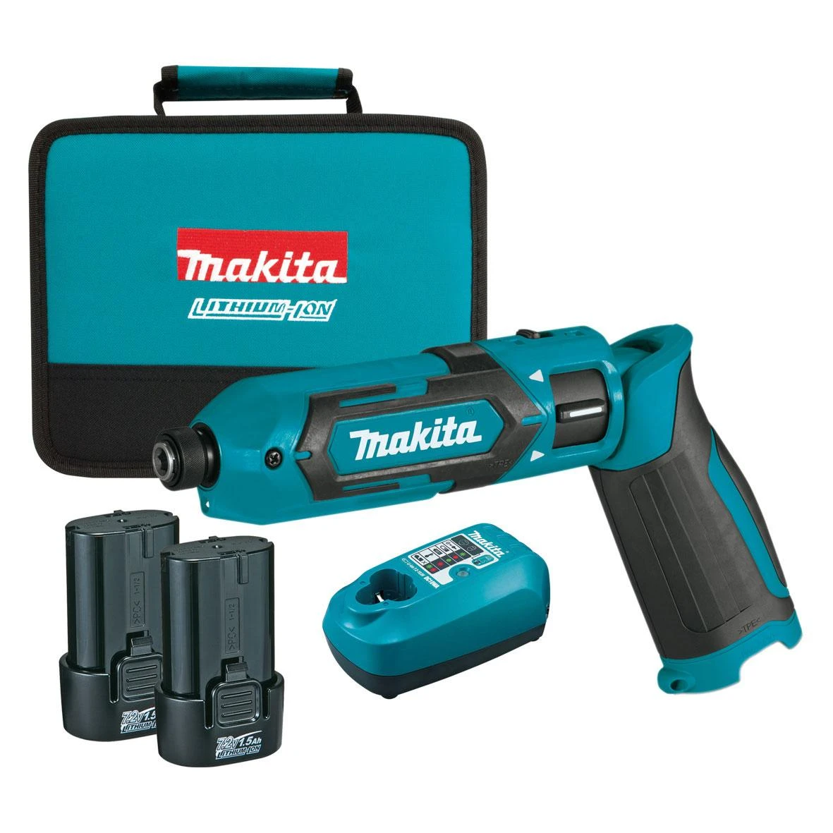 Smūginis suktuvas Makita TD022DSE 7.2 V, Mėlynas