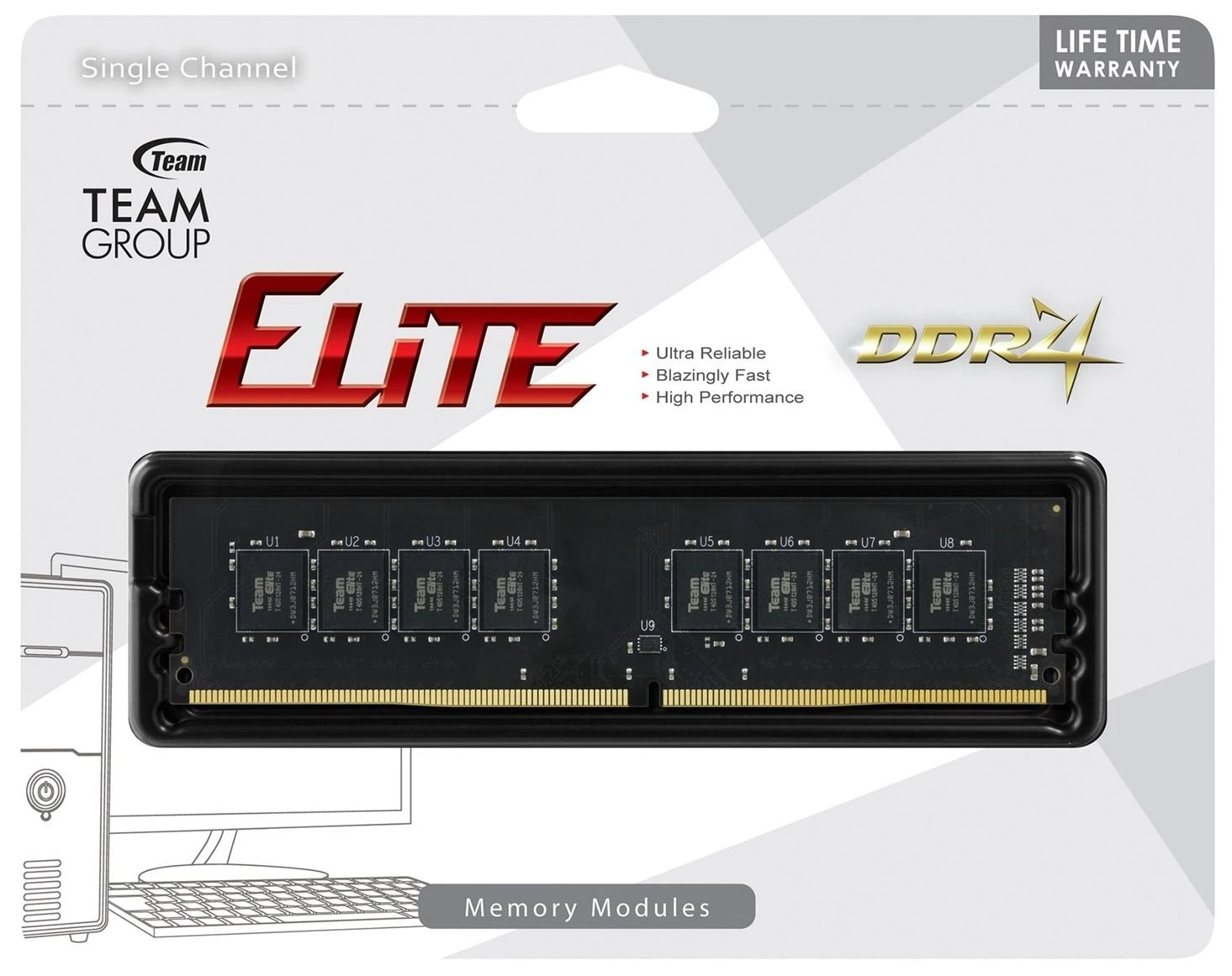 RAM TEAM GROUP DDR4 16GB 3200MHz CL22 1.2V
