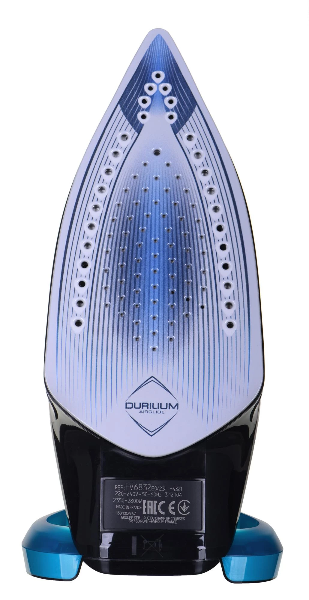 TEFAL | FV6832E0 | Garų lygintuvas | 2800 W | Vanduo tank capacity 270 ml | Continuous steam 50 g/min | Steam boost performance 260 g/min | Juodas/Mėlyna